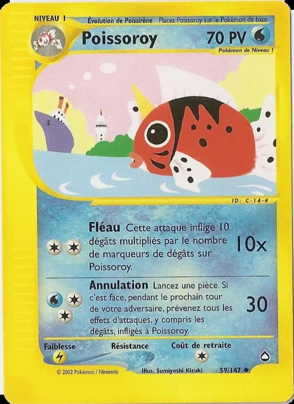 Carte Pokémon Poissoroy #59 — Aquapolis