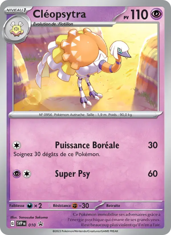 Carte Pokémon Cléopsytra #010 — Promos Écarlate et Violet