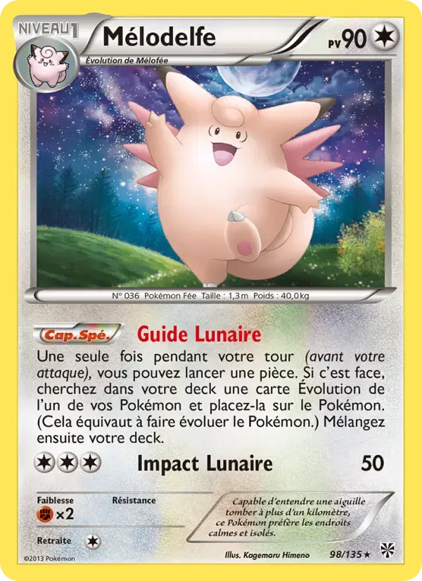 Carte Pokémon Mélodelfe #98 — Tempête Plasma