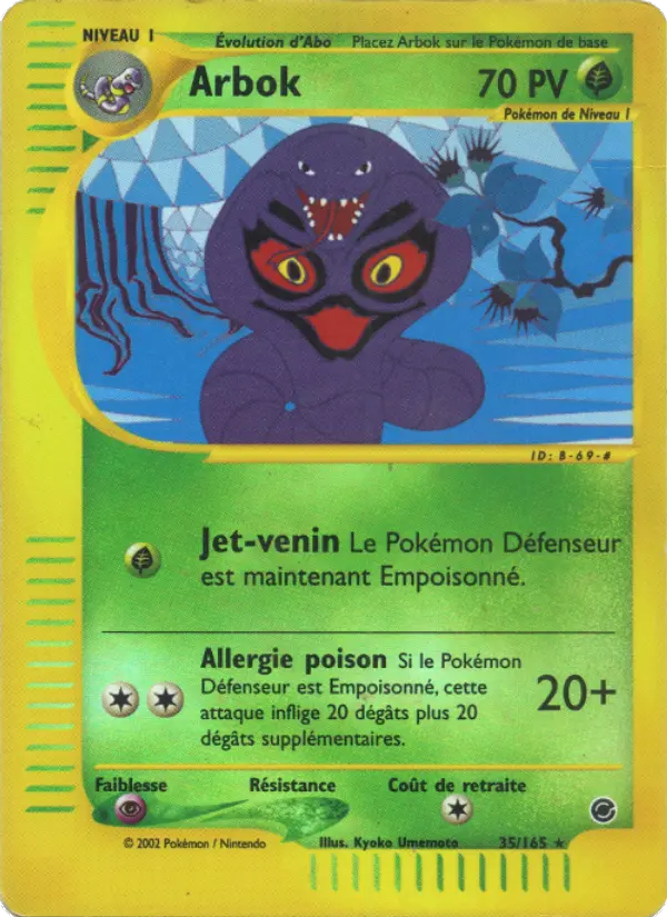 Carte Pokémon Arbok #35 — Expédition