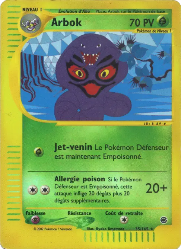 Carte Pokémon Arbok #35 — Expédition