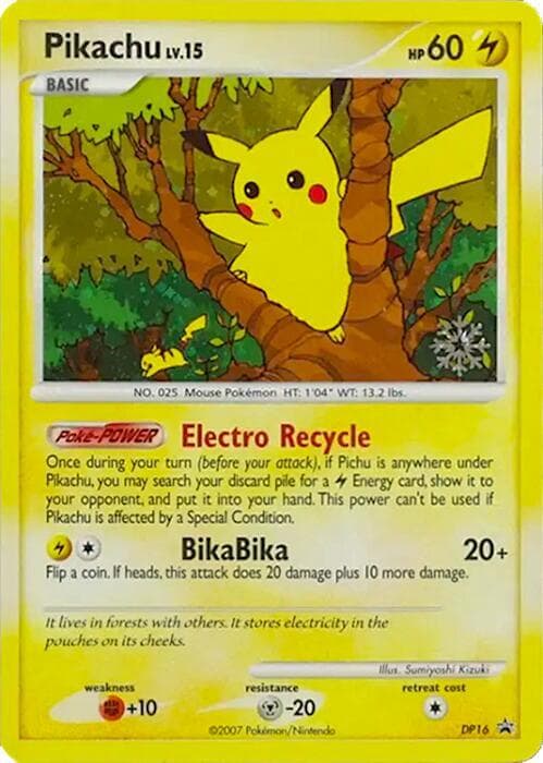 Carte Pokémon Pikachu #DP16 — Countdown Calendar Promos