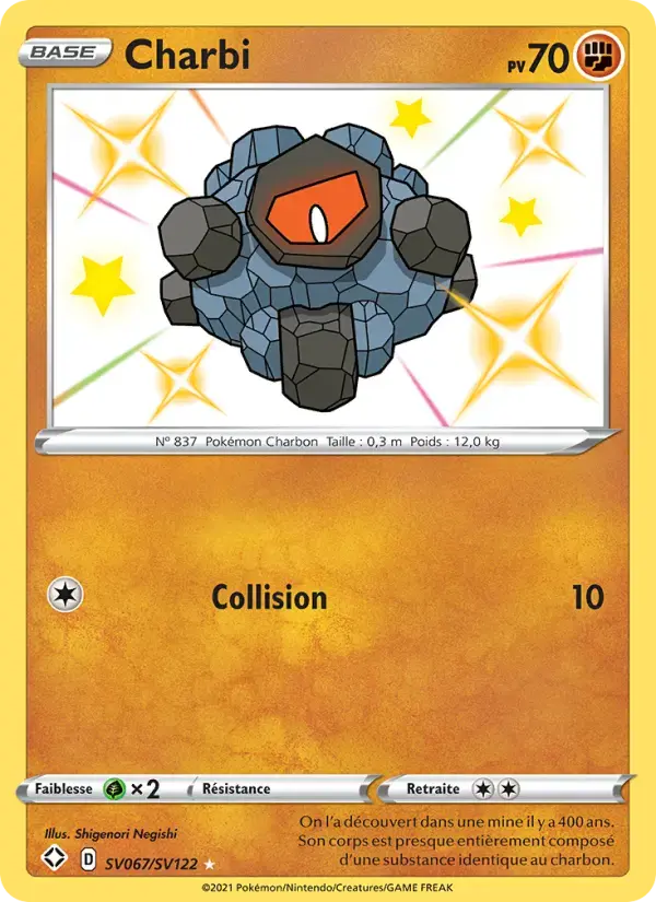 Carte Pokémon Charbi #SV067 — Destinées Radieuses