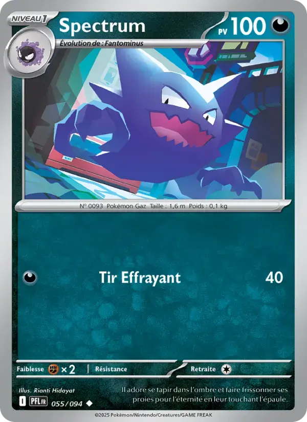 Carte Pokémon Spectrum #055 — Flammes Fantasmagoriques