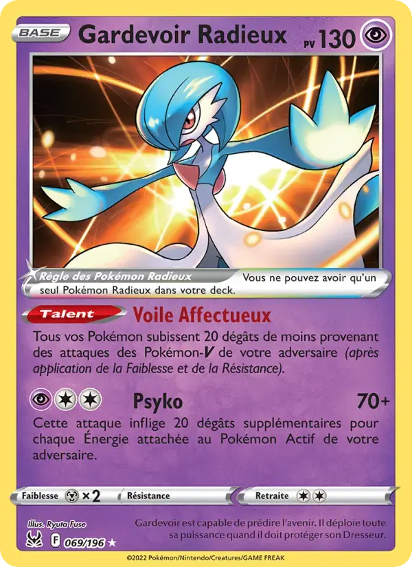 Carte Pokémon Gardevoir Radieux #069 — Origine Perdue