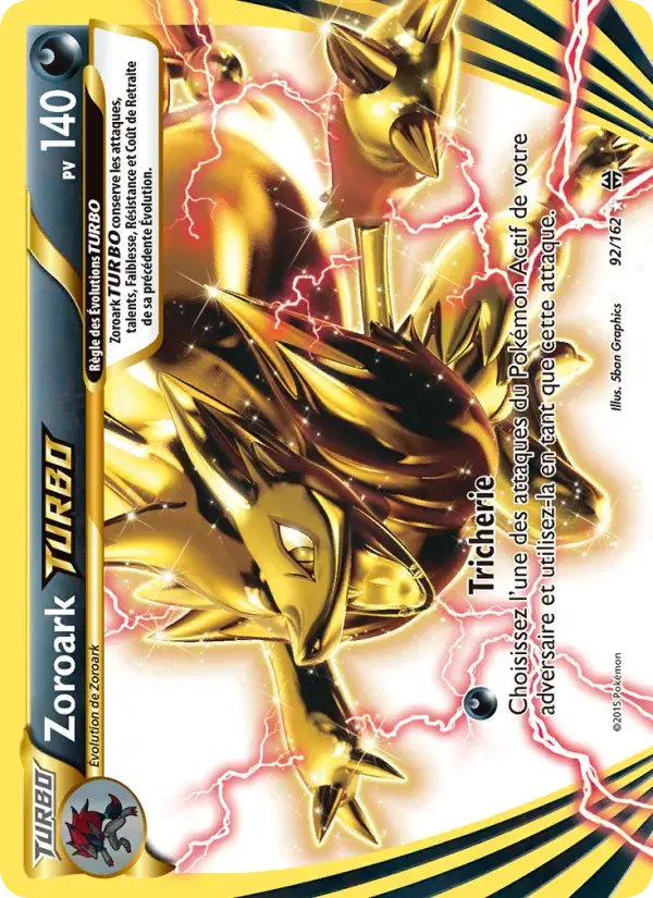 Carte Pokémon Zoroark TURBO #92 — Impulsion Turbo