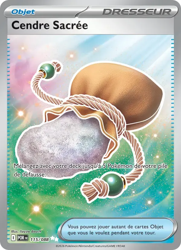 Carte Pokémon Cendre Sacrée #115 — Équilibre Parfait
