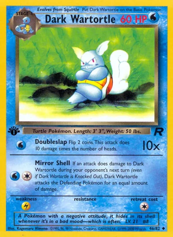 Dark Wartortle #46 — Team Rocket