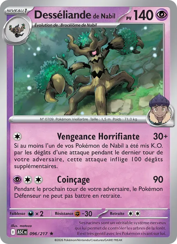 Carte Pokémon Desséliande de Nabil #096 — Héros Transcendants