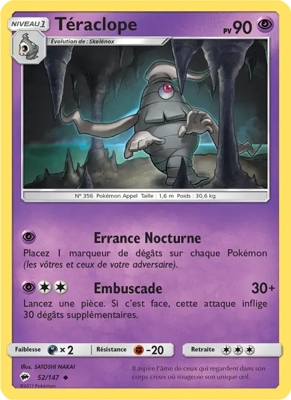 Carte Pokémon Téraclope #52 — Ombres Ardentes