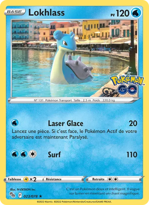 Carte Pokémon Lokhlass #023 — Pokémon GO