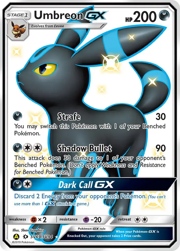 Umbreon-GX #SV69 — Hidden Fates