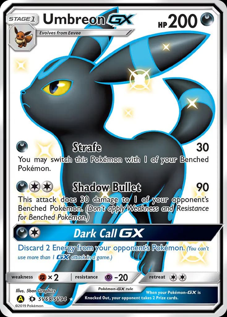 Umbreon-GX #SV69 — Hidden Fates