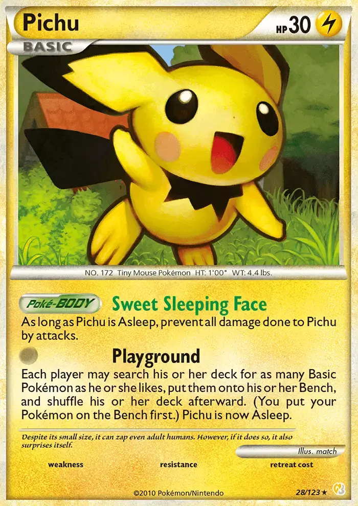 Pichu #28 — HeartGold SoulSilver