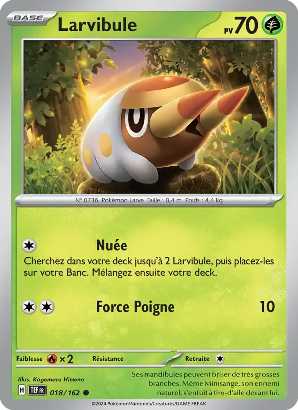 Carte Pokémon Larvibule #018 — Forces Temporelles