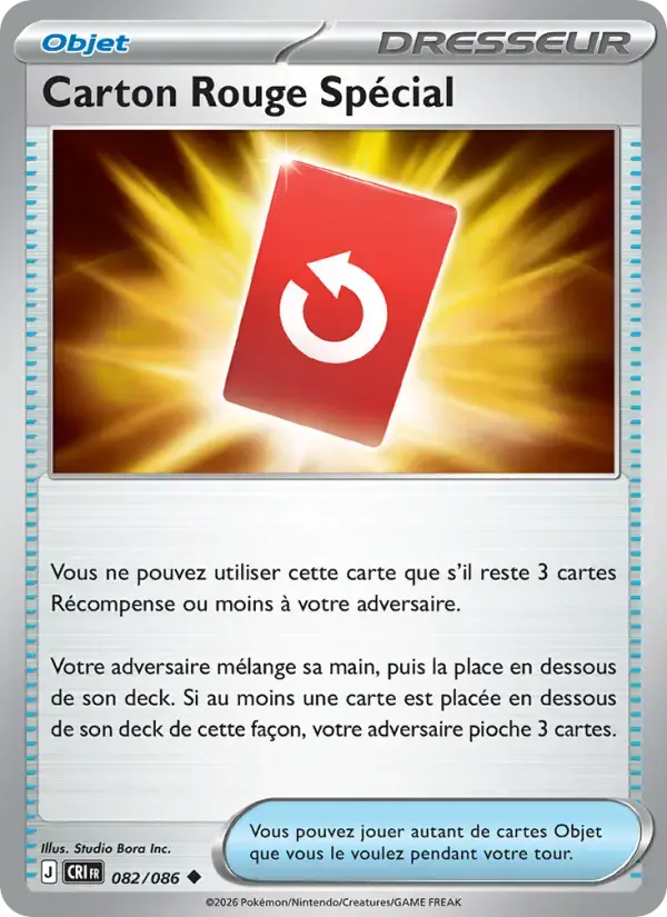 Carte Pokémon Carton Rouge Spécial #082 — Chaos Ascendant