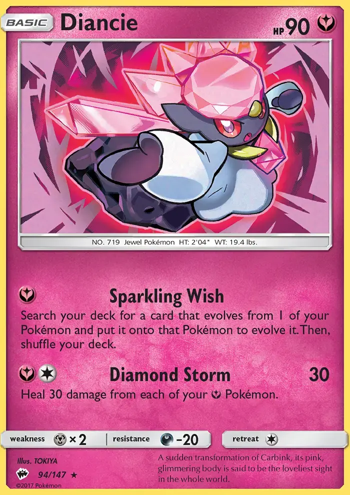 Diancie #94 — Burning Shadows