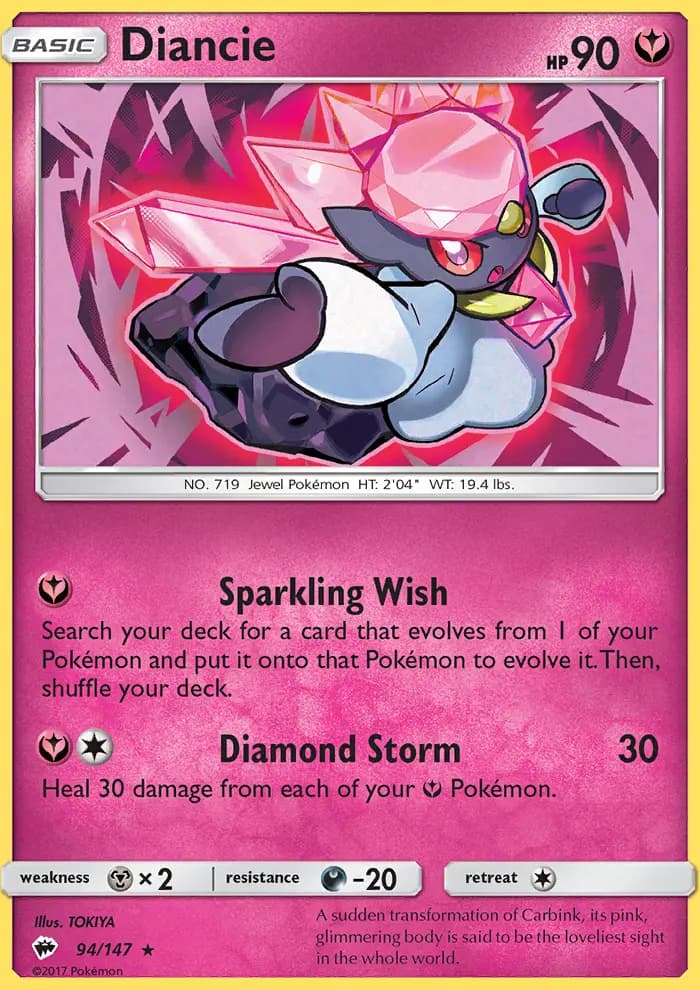Diancie #94 — Burning Shadows