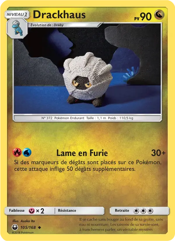 Carte Pokémon Drackhaus #105 — Tempête Céleste