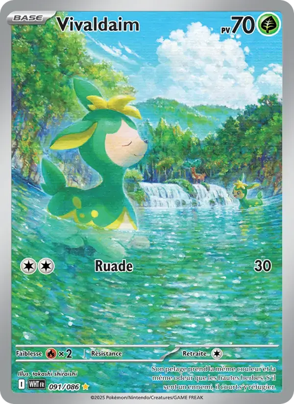 Carte Pokémon Vivaldaim #091 — Flamme Blanche