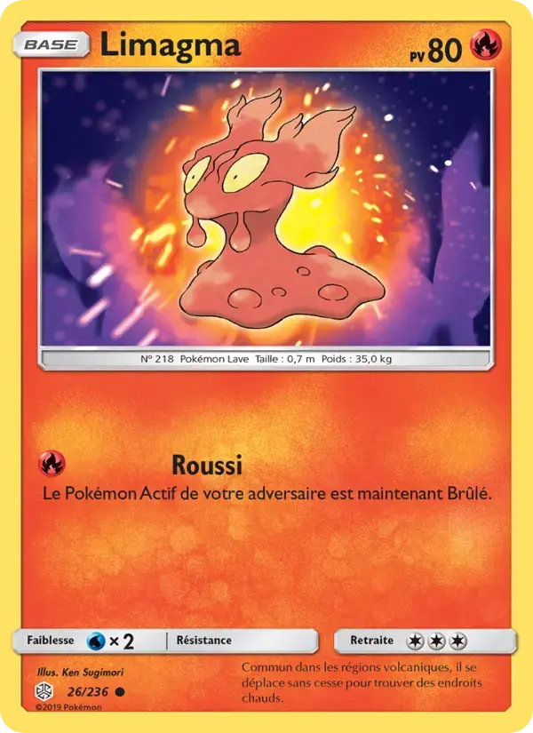 Carte Pokémon Limagma #26 — Éclipse Cosmique