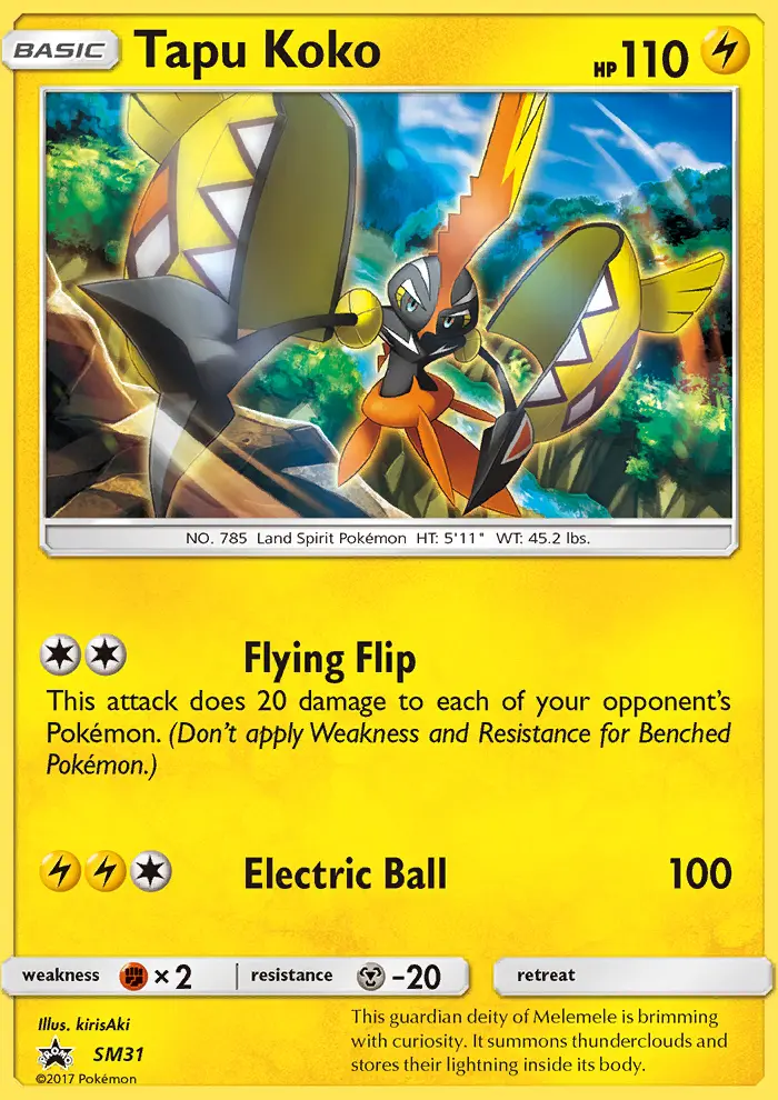 Carte Pokémon Tokorico #SM31 — Promos Soleil et Lune