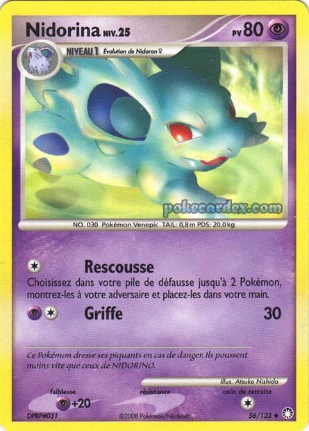 Carte Pokémon Nidorina #56 — Trésors Mystérieux