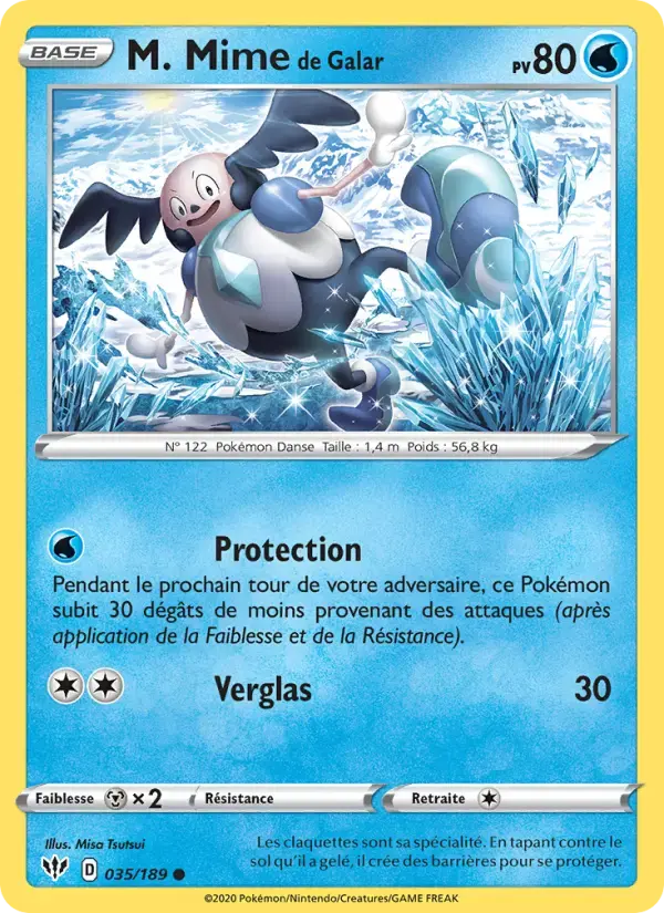 Carte Pokémon M. Mime de Galar #35 — Ténèbres Embrasées