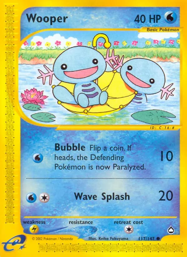 Wooper #117 — Aquapolis