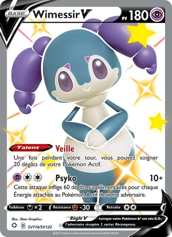 Carte Pokémon Wimessir V #SV114 — Destinées Radieuses
