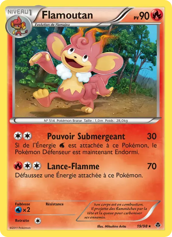 Carte Pokémon Flamoutan #19 — Pouvoirs Émergents