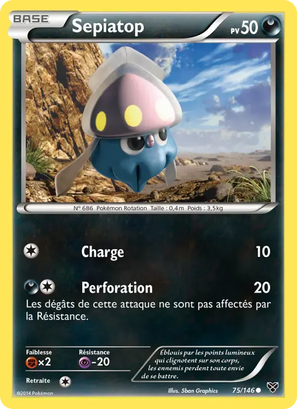 Carte Pokémon Sepiatop #75 — XY