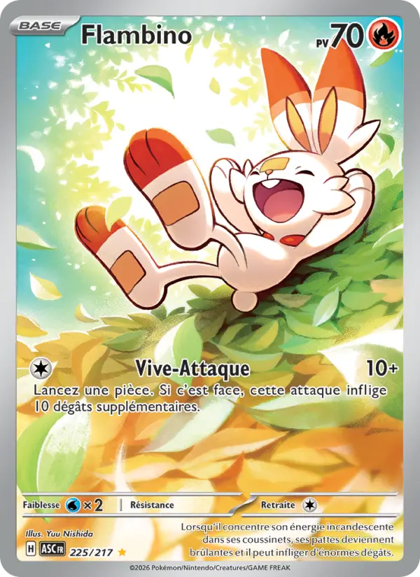 Carte Pokémon Flambino #225 — Héros Transcendants