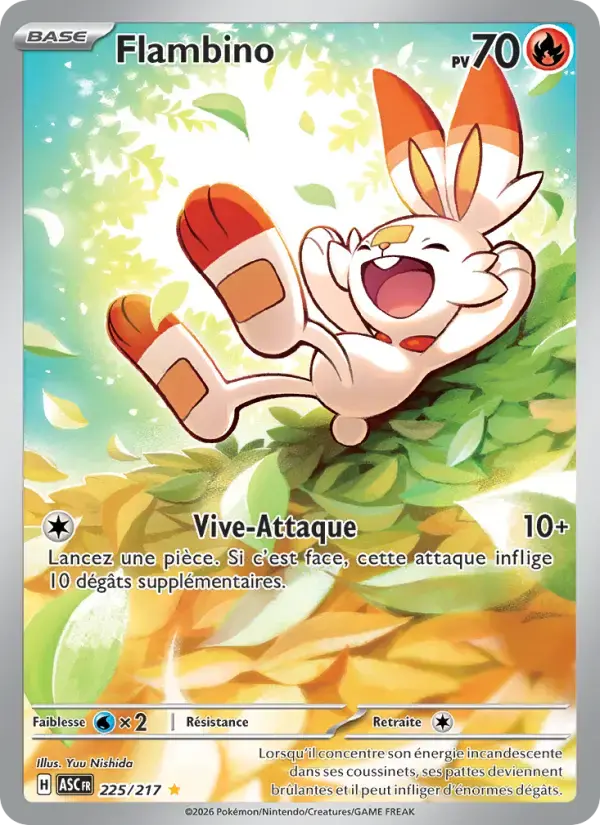 Carte Pokémon Flambino #225 — Héros Transcendants