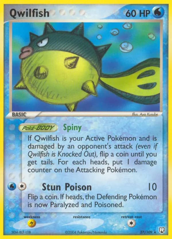 Qwilfish #27 — EX Team Rocket Returns