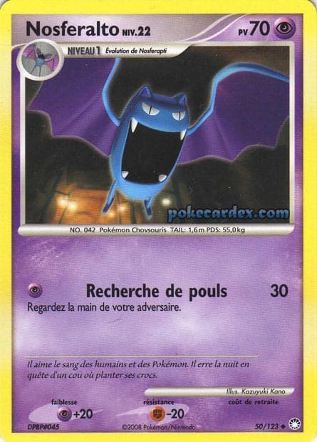 Carte Pokémon Nosferalto #50 — Trésors Mystérieux