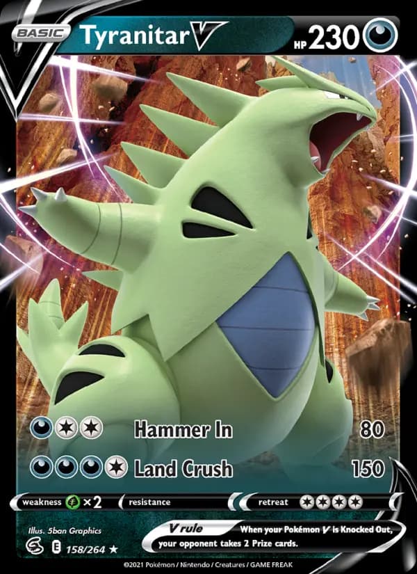 Tyranitar V #158 — Fusion Strike