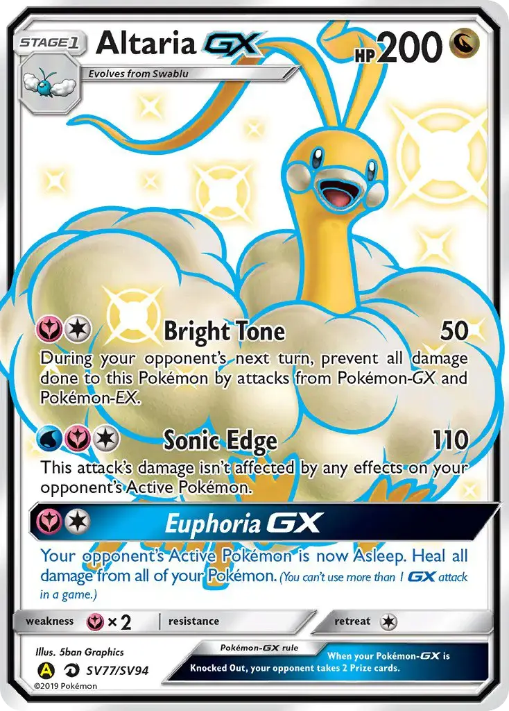 Altaria-GX #SV77 — Hidden Fates