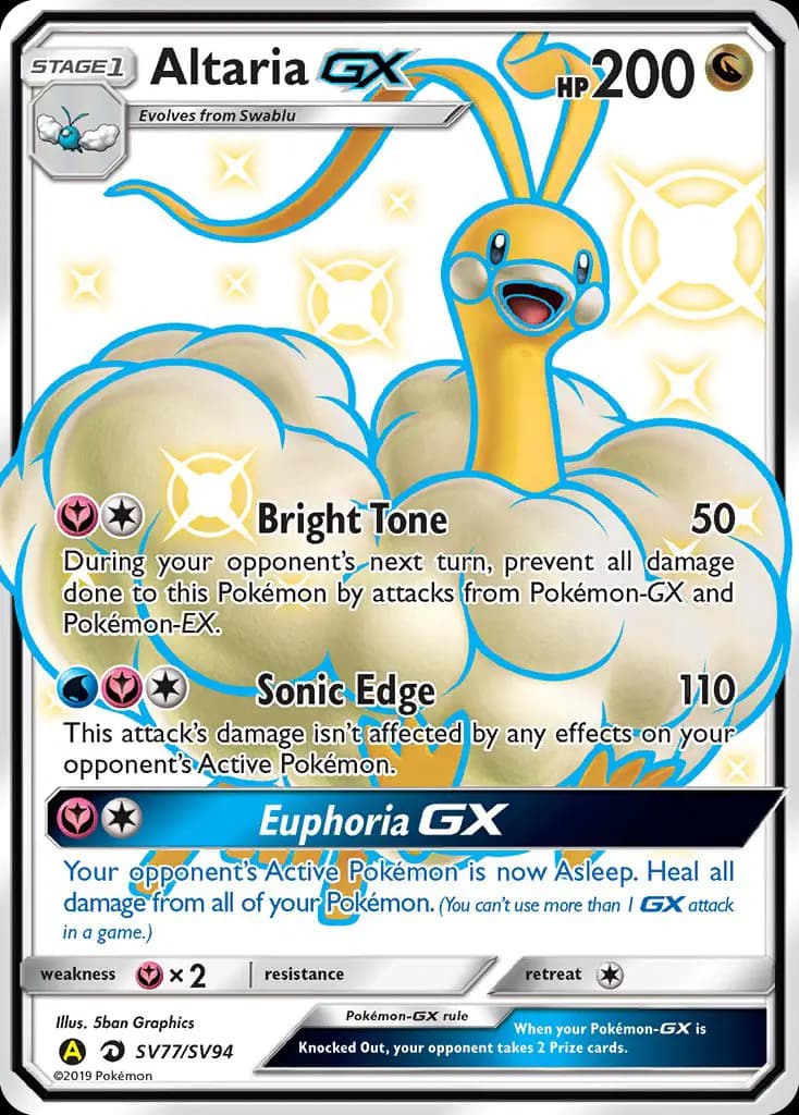 Altaria-GX #SV77 — Hidden Fates