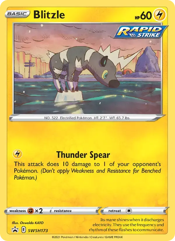 Carte Pokémon Blitzle #SWSH173 — Promos Épée et Bouclier