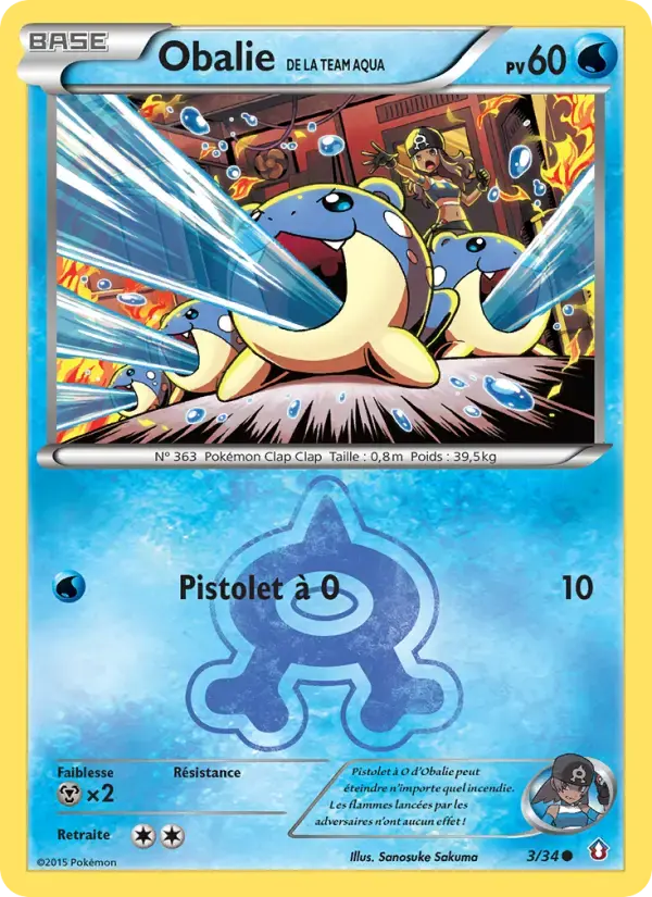 Carte Pokémon Obalie de la Team Aqua #3 — Double Danger