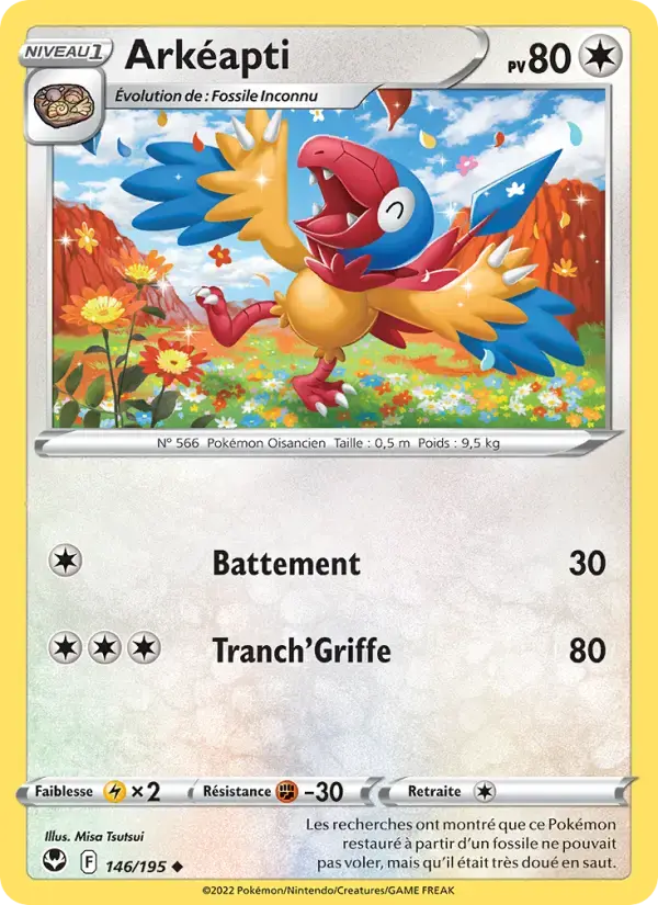 Carte Pokémon Arkéapti #146 — Tempête Argentée
