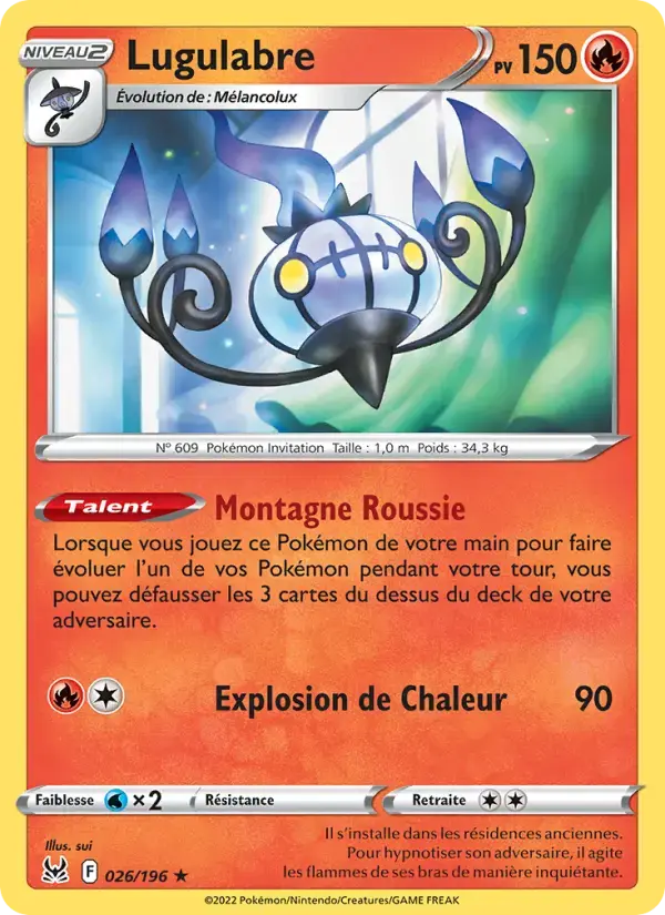 Carte Pokémon Lugulabre #026 — Origine Perdue