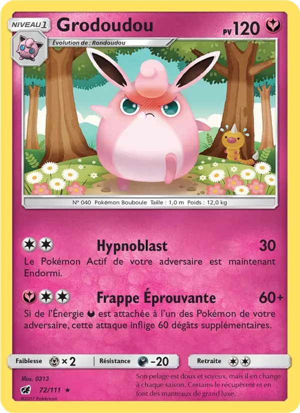 Carte Pokémon Grodoudou #72 — Invasion Carmin