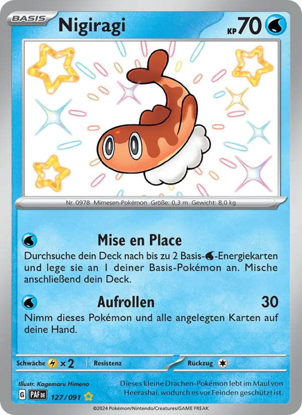 Carte Pokémon Nigirigon #127 — Destinées de Paldea