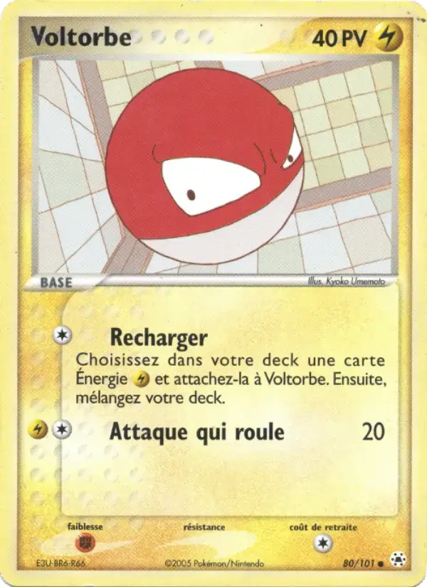 Carte Pokémon Voltorbe #80 — Légendes Oubliées
