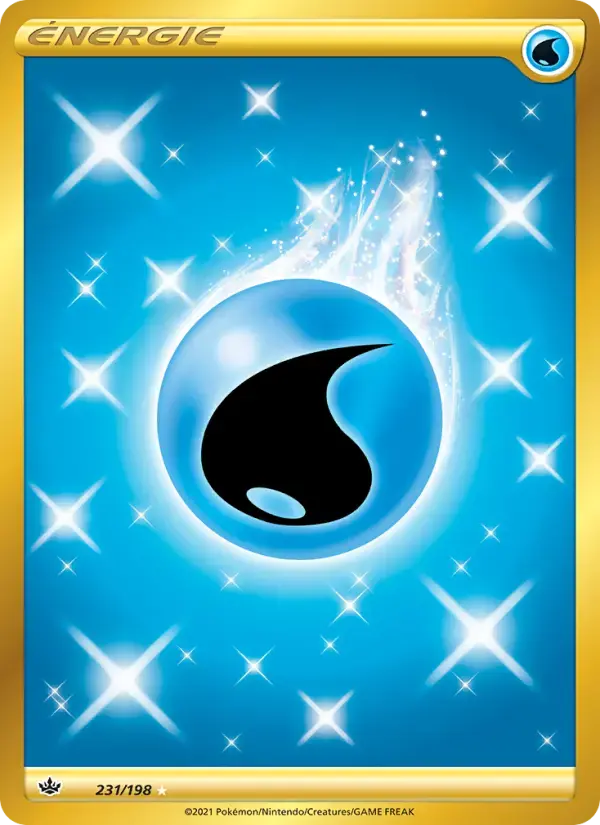 Carte Pokémon Énergie Eau #231 — Règne de Glace