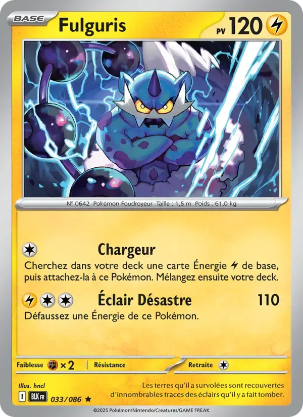 Carte Pokémon Fulguris #033 — Foudre Noire