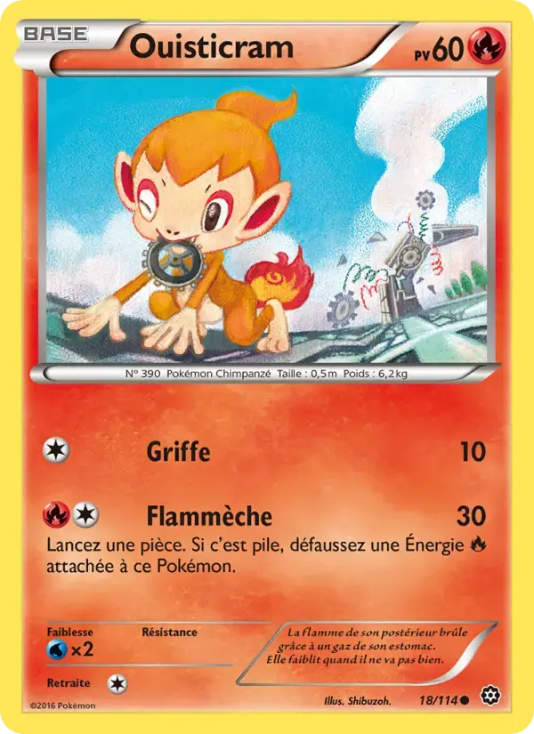 Carte Pokémon Ouisticram #18 — Offensive Vapeur