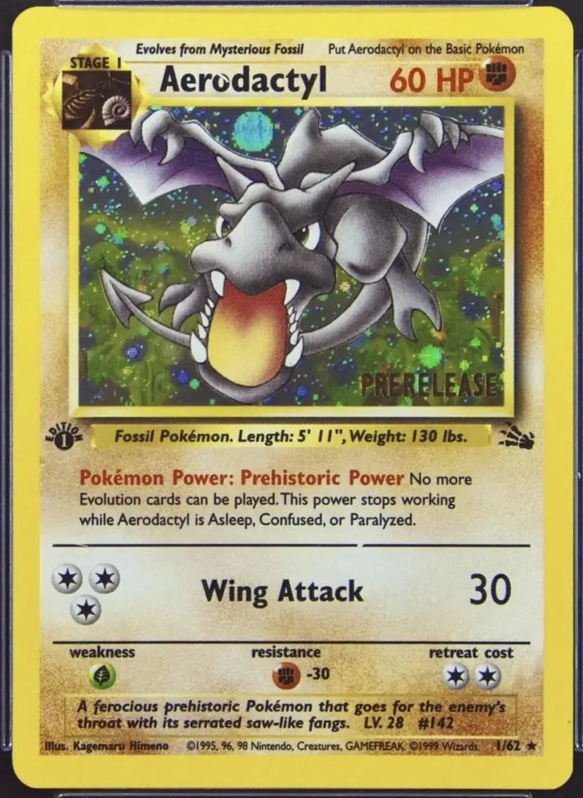 Carte Pokémon Ptera #001 Stamp Cosmos — Fossile